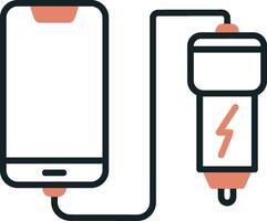 Car phone charging Vector Icon