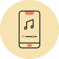 Mobile Music Player Vector Icon