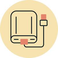 External Hard Drive Vector Icon