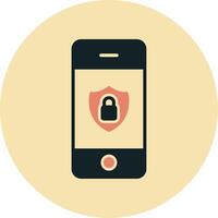 Mobile Security Vector Icon