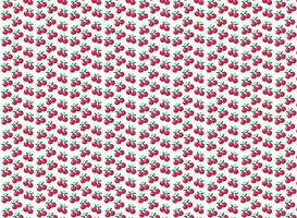 Cherry pattern for backgrounds and fabric vector