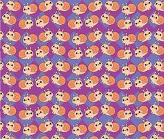 Snail pattern, vector illustration, background, fabric texture cute pattern