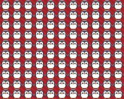 Penguin pattern, illustration, vector texture and background