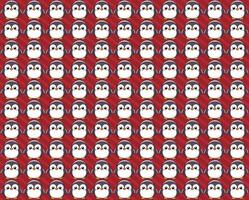 Penguin pattern, illustration, vector texture and background