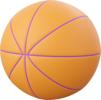 baloncesto, 3d ilustración elementos de colegio suministros png