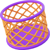 penna hållare, 3d illustration element av skola leveranser png