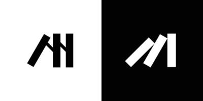 Letter M Dominos Fall Icon Mark Logo Design vector