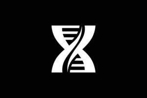 Letter X Genetic Logo Design Template vector
