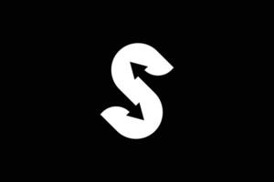 Letter S Arrow Logo Design Template vector