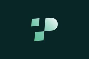 Letter P Tech Logo Design Template vector