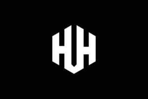 letra h tu h polígono logo diseño modelo vector