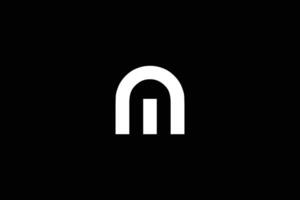 Minimal Awesome Creative Trendy Professional Letter M Logo Design Template On Black Background vector