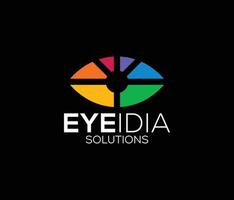 Eye idea Logo Design Template vector