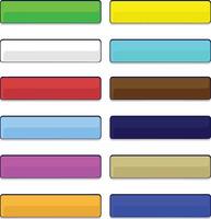 colorful buttons set vector