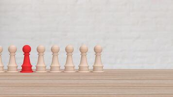 The chess for hr or  human resources concept 3d rendering. photo