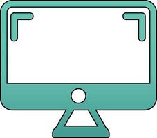 monitor de icono de vector