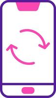 Smartphone Data Sync Vector Icon