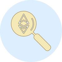 ethereum buscar vector icono