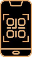 Smartphone QR Code Vector Icon