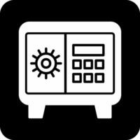 icono de vector de caja fuerte