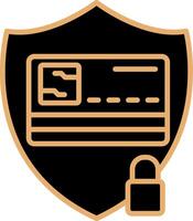 tarjeta seguridad vector icono