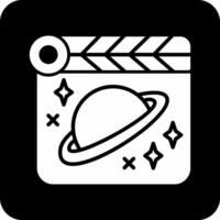 espacio película vector icono