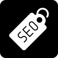 icono de vector de etiqueta seo