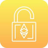 Ethereum UnLock Vector Icon