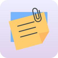 Sticky Notes Vector Icon