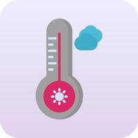 temperatura caliente vector icono