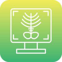 X-ray Bone Vector Icon