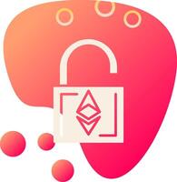 ethereum desbloquear vector icono