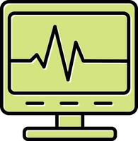 Ecg Reading Vector Icon