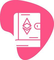 ethereum libro vector icono