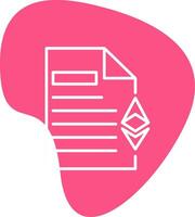 Ethereum Document Vector Icon