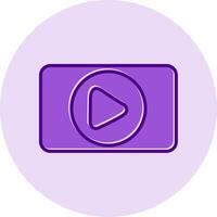 icono de vector de reproductor de video