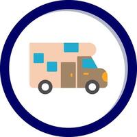 Camper Van Vector Icon