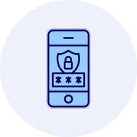 Mobile Security Vector Icon