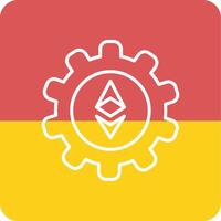 ethereum ajuste vector icono