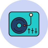 icono de vector de tocadiscos