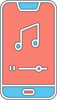 Mobile Music Player Vector Icon
