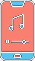 Mobile Music Player Vector Icon