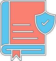 Book Secure Vector Icon