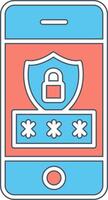 Mobile Security Vector Icon