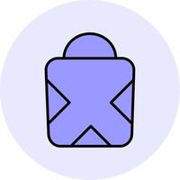 icono de vector de bolsa de compras