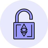 Ethereum UnLock Vector Icon