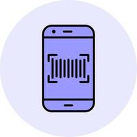 Phone Scanning Vector Icon