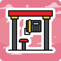 Telephone Box Vector Icon