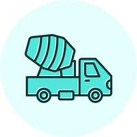 Cement Truck Vector Icon