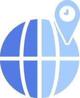 Globe Location Vector Icon